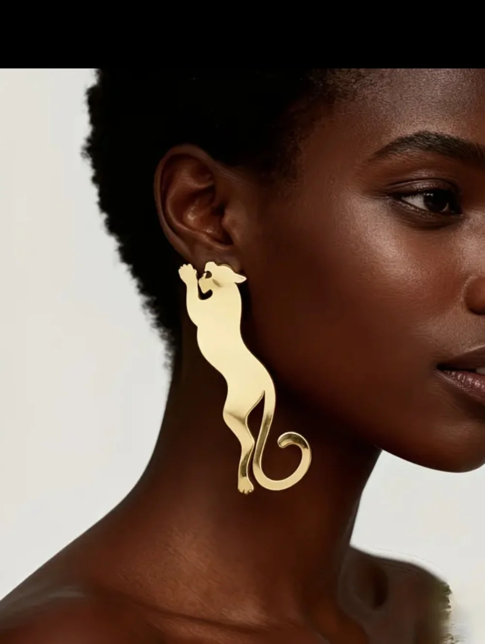 Leopard Golden Plated Earrings